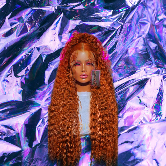 Naomi - Ginger Deep Wave 100% Human Hair Lace Front Wig